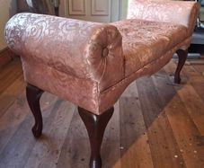 very old small type sofa