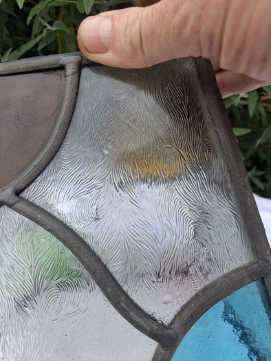 1920's Stained Glass Lamp/Porch Shade