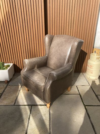 leather armchair