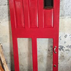 Exterior Door with Cat Flap