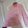 size 8 Double breasted casual jacket pinky coral colour Image 3
