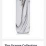 The grange collection Vase marble grey effect glass vase BNIB Image 3