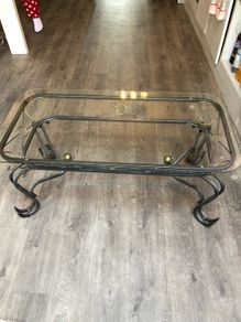 Iron coffee and side tables