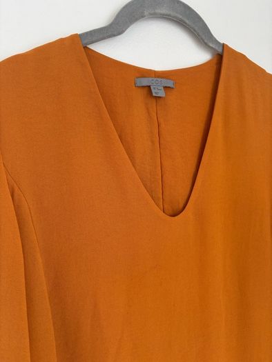 COS Yellow Layered A-line Dress