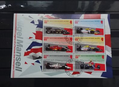 Formula 1 Motorsport , " F1"  : Nigel Mansell " Legacy of A Formula One Champion " Jersey Mini Sheet 2013
