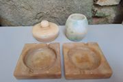 4 Marble items