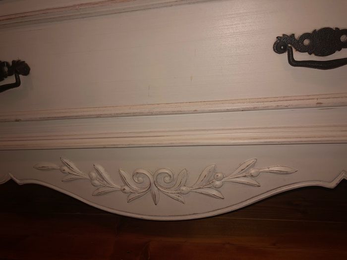 Solid wood  5 drawer chest , with mirror