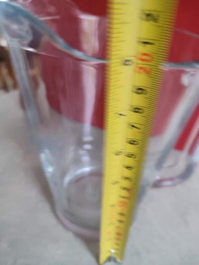 Vintage Heavy Clear Glass Pitcher