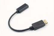 DP to HDTV Adapter Cable - 4K HD USB-Powered DisplayPort to HDTV Converter for Desktop Laptop Graphics Card, External TV Projector, 360 Rotating DP to HDTV Adapter, Laptop Display Adapter, Sleek Metallic Finish, Highquality Cable