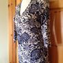 Wallis Size 10 Petite Navy & Cream Dress Image 2