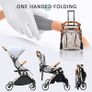 White Frame Lightweight Stroller,Compact Travel Buggy,Stylish Pushchair,One Hand Foldable,Five-Point Harness,Great for Airplane, Upgraded Wheels,with Accessories MULTIPLE COLOURS AVAILABLE (FREE POSTAGE) Image 10