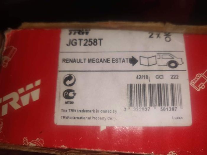 Renault Megane Estate / Grandtour REAR TRW shock absorbers