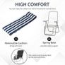 Set of 2 Garden Patio Outdoor Sun Recliners Loungers Folding Foldable Multi Position Relaxers Chairs with Cushions Fire Retardant Sponge (FREE POSTAGE) Image 7