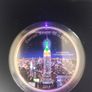 Magnificent Landmarks Empire State Building glow in dark Silver 2oz coin box+coa Image 2