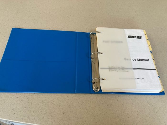 Fiat 124 Spider Factory Shop Manual
