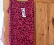 ladies tiger print dress new bnwt