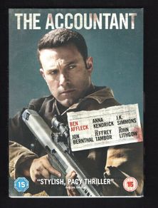 The Accountant DVD Movie staing Ben Affleck, Anna Kendrick and J.K. Simmons