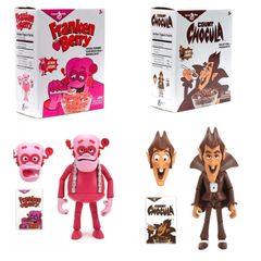 Jada Toys General Mills : Cereal Monsters action figures - Frankenberry and Count Chocula