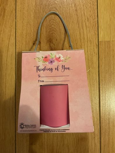 Godmother present candle and candle holder Brand New