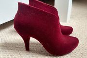 Melissa Red Velvet Heels UK6.5
