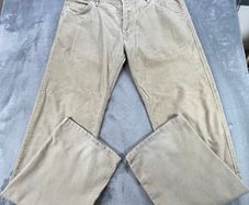 Diesel Corduroy Trousers Mens W34 L34 Beige Relaxed Straight Leg Casual Y2K