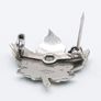 Signed Enamel Silver Brooch Image 4