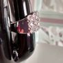 Platinum Plated Crystal Ring Image 2