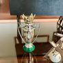 Subbuteo F.A Premier League Trophy and 2 Premier League Mitre Balls Black Scoreboard Image 3