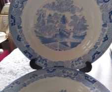 H&K Tunstall Blue Willow Soup Bowls