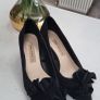ZARA black satin ruffle kitten heels Sz 40 (Fit 7-7.5UK) - Rrp 59.99 Image 9