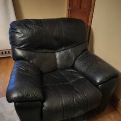 Black Leather Armchair