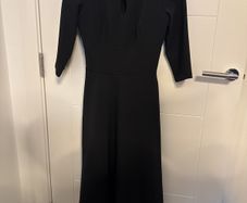 Diva Casares Three Quarter Sleeve A-Line Dress