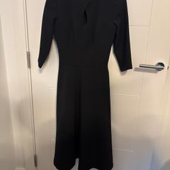Diva Casares Three Quarter Sleeve A-Line Dress