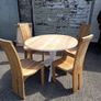Solid Mahogany Table and 4 chairs Image 2
