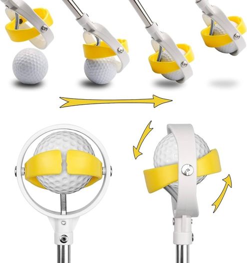 NEW SALE - Golf Ball Retriever for Water Telescopic, 9ft Stainless Ball Retriever Tool Golf with Spring Release-Ready Head and Locking Clip, Golf Gift Golf Accessories for Men