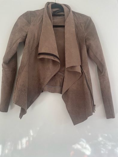 Suede effect Zara jacket size small