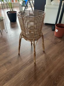 Rattan Pot and Stand