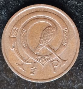 Ireland 1975 Half Penny coin