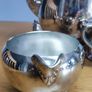 Silver Coffee / Tea Set, Vintage Silver Plated Coffee Pot, Sugar bowl, Milk Jug Image 3