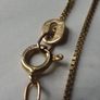 14ct Gold Mother of Pearl Pendant and 9ct Gold Chain Necklace. Chinese Character Design. Image 6