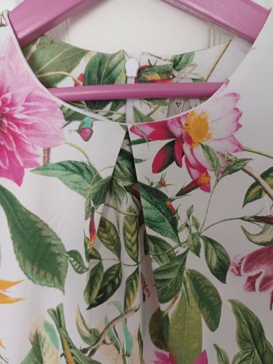 Next Girls Floral Shift Dress 100 % Cotton Age 8