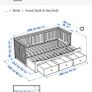 Hemnes day bed with two mattresses Image 6