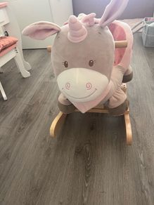 Wooden Baby Rocking Unicorn