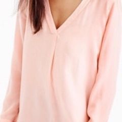 J Crew silk long sleeve blouse