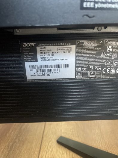 Acer Monitor - Parts/Broken