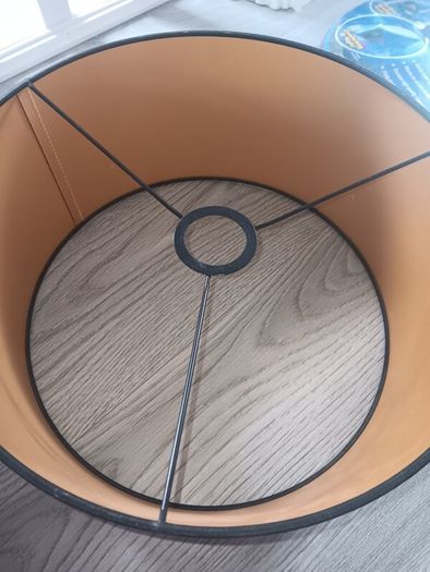 Black and gold lampshade