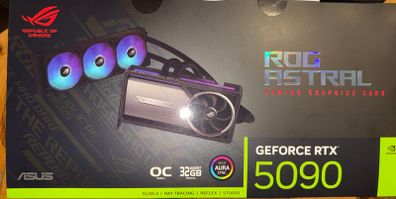 Asus Rog Astral Lc Geforce Rtx 5090 32gb Gddr7 Oc Edition 3dp Hdmi Graphics Card