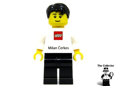 Lego Employee Milan Cerkes Business Card Minifigure Very Rare Hard To Find