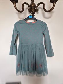 Girls dress with tulle shirt