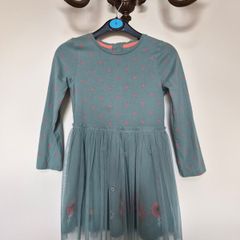 Girls dress with tulle shirt